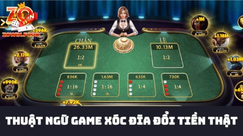 Chơi Xóc Đĩa Đổi Tiền Thật Nắm Chắc 90% Chiến Thắng 3 Thuật ngữ chuyên sử dụng trong xóc đĩa online đổi tiền thật